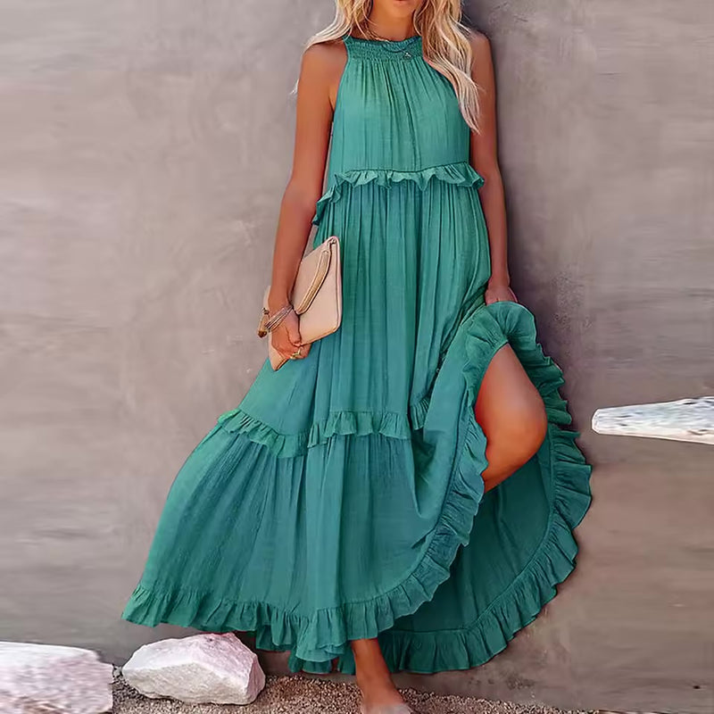 Adeleine - Ruffled Maxi Dress